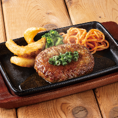 YEBISU BAR キュービックプラザ新横浜店_【牛100％】ハンバーグステーキ 和風ソース