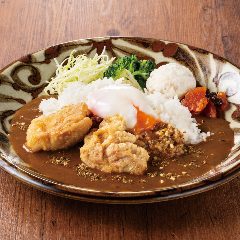 YEBISU BAR キュービックプラザ新横浜店_とり天＆半熟たまごカレー