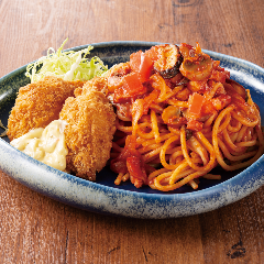 YEBISU BAR キュービックプラザ新横浜店_大地の恵み こだわりナポリタン&海老クリームフライ