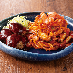 YEBISU BAR キュービックプラザ新横浜店_大地の恵み こだわりナポリタン&ミニハンバーグ