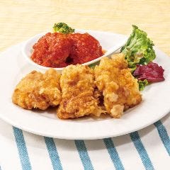 YEBISU BAR キュービックプラザ新横浜店_【平日限定 日替わりランチ】
ゆず胡椒とり天&トマトミニハンバーグ