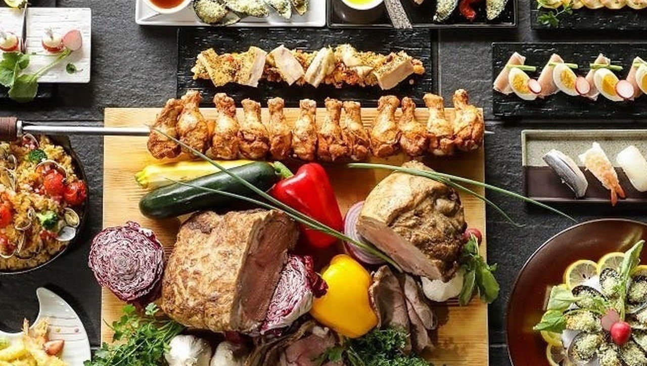 バイキングビュッフェ台4点セット✖︎2 Amazon｜ANJIZERUEN ビュッフェディスプレイプレート ビュッフェ