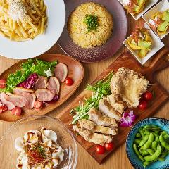 ◇若鶏の炙り焼き・手羽先の香味揚げ等「満開コース」飲み放題3H含む全9品