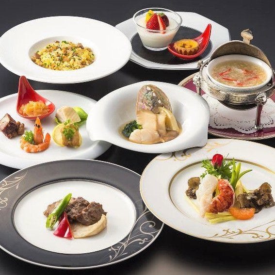 人気食材勢揃い 水仙コース ふかひれ オマール海老と紋甲イカ 鮑 牛ロース肉など全7品を堪能 の詳細 中国料理 グランド白楽天 梅田 大阪駅 中華料理 ぐるなび