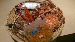 北海道の海の幸。