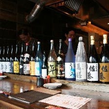 日本酒各種銘柄取り揃えております。