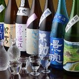 おすすめ日本酒や季節の日本酒などその時季しか飲めない銘柄も！