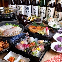 全国各地の地酒とともに お食事をお愉しみ下さいませ。