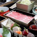 近江牛とつゆしゃぶの食べ比べ【花水木】コース