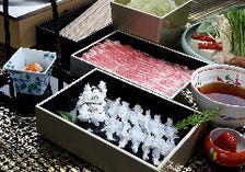 つゆしゃぶと鱧の季節限定コース『雲雀（ひばり）』