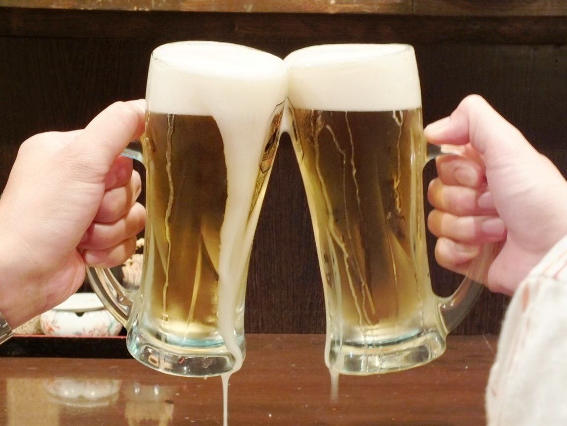 こだわりの生ビールで乾杯を！