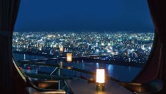 梅田 夜景 ディナー STARDUST_【 窓側席確約 】和牛,フォアグラ、鮑に伊勢海老！Wメインの豪華コース『Luxurious - ラグジュリアス - 』