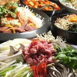 【コース】
本場の韓国料理をコースで！2時間飲み放題付