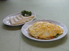 彩野菜の卵帽子のせ