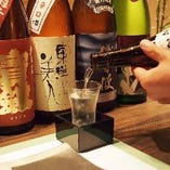 全国各地より定番から通好みまで、厳選日本酒を揃えました