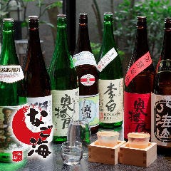 獺祭、久保田、奥播磨など 人気銘柄ご用意しています
