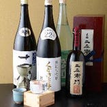 大将自慢の日本酒の品の多さ！