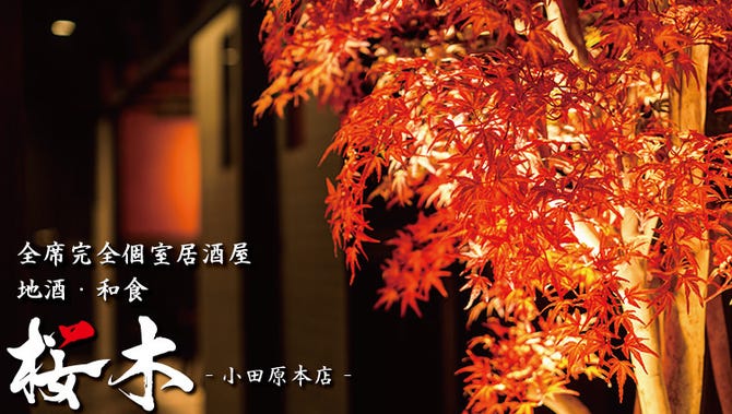 個室居酒屋 地酒 和食 桜木 小田原本店 小田原 南足柄 居酒屋 ぐるなび