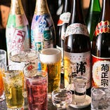 コースの飲み放題メニューには
東北地酒が１２種類も登場!!
