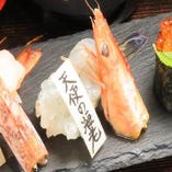 海老寿司3種 食べ比べ