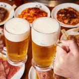 爽快で相性抜群の生ビールや、居酒屋定番ドリンクをご用意。