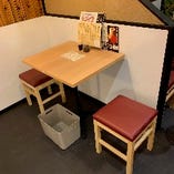 テーブル席（2名様ご利用時）※テーブル席は連結して11名様までご利用可能です。