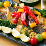 旬の魚と旬の野菜を使った栄養満点の一品