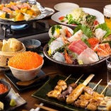 北海道をダイレクトに感じられる厳選食材、郷土料理の数々！