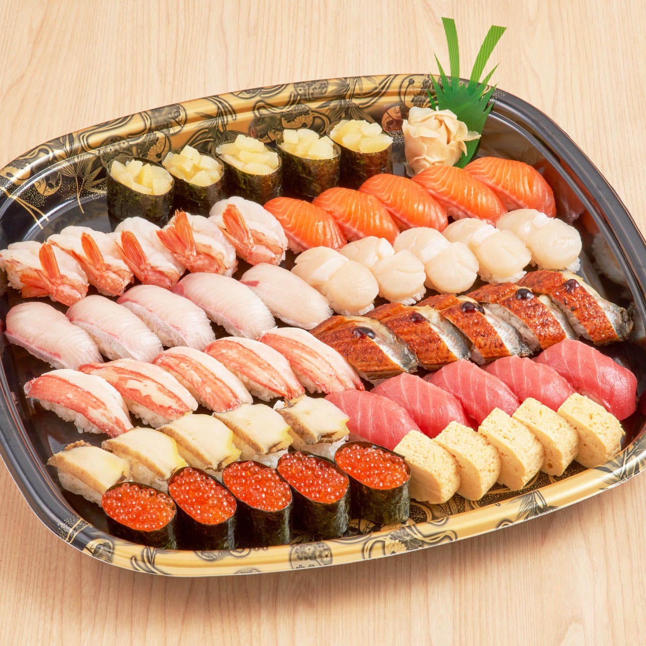 新鮮なネタを使用した寿司盛合せ。１人前からご利用いただけます