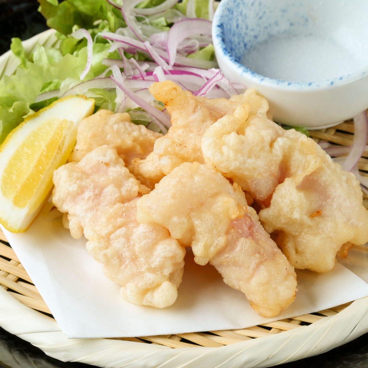 クリームチーズの生ハム包み天ぷら　680円