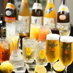 5500円以上のコースは飲み放題が選べる銘柄焼酎等120種類に◎