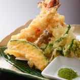 海老と野菜の天ぷら
