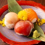 海鮮手毬寿司３種