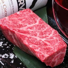 A5ランク黒毛和牛の希少部位「イチボ」を贅沢にステーキで。
