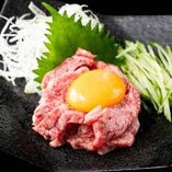 台東区生肉認可。安全で新鮮な神戸牛ユッケをご賞味ください。