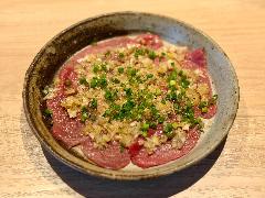 京の焼肉処 蓮蔵_葱まみれタン刺し