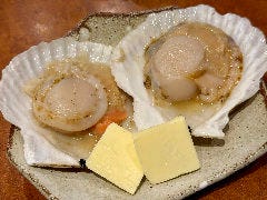 京の焼肉処 蓮蔵_殻付きホタテバター