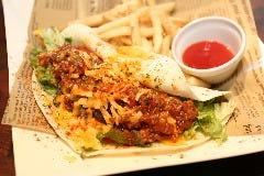 タコスソースとたっぷり野菜で夜食にも最適！
