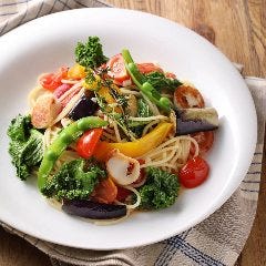 7種野菜と帆立のペペロンチーノ