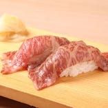 お肉にこだわった和牛肉寿司です！