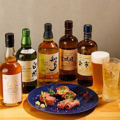白州、山崎、余市などジャパニーズウイスキーを豊富にご用意。