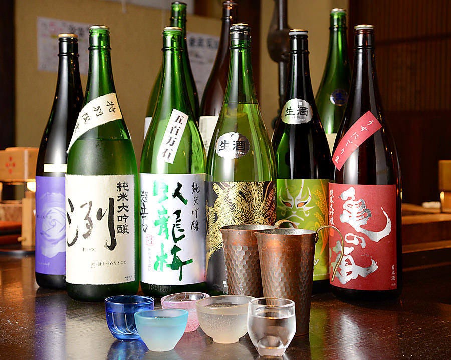 全国各地の厳選日本酒30種類以上ご用意！