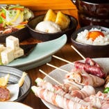 天ぷらや鮮魚など絶品料理が揃う飲み放題付きコースを2種類用意