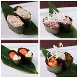 玉子寿司/ツナマヨ寿司/カニサラダ寿司/ねぎとろ寿司