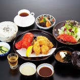 ミックスフライ定食