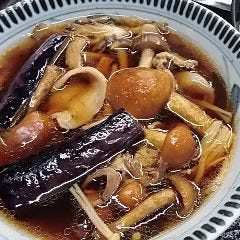 きのこと豚肉のつけ汁うどん