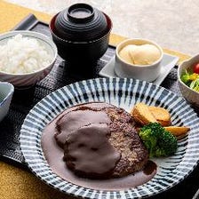 神戸牛ハンバーグ御膳も人気です！