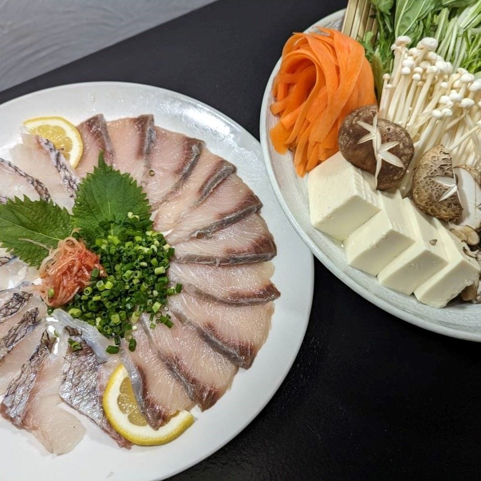 高知宿毛湾直送 真鯛処 ざまにの鯛ぶりしゃぶ