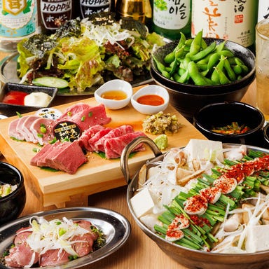 亀山ホルモン_至福の11品!コスパ最強!大衆ホルモンの生もつ鍋コース「山」