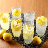 広島県産レモン使用！酸っぱくて爽やかな味わいのレモンサワー！